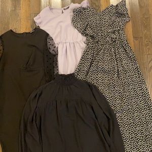 SHEIN MATERNITY LOT! Three dresses and one tunic. All items only worn once!